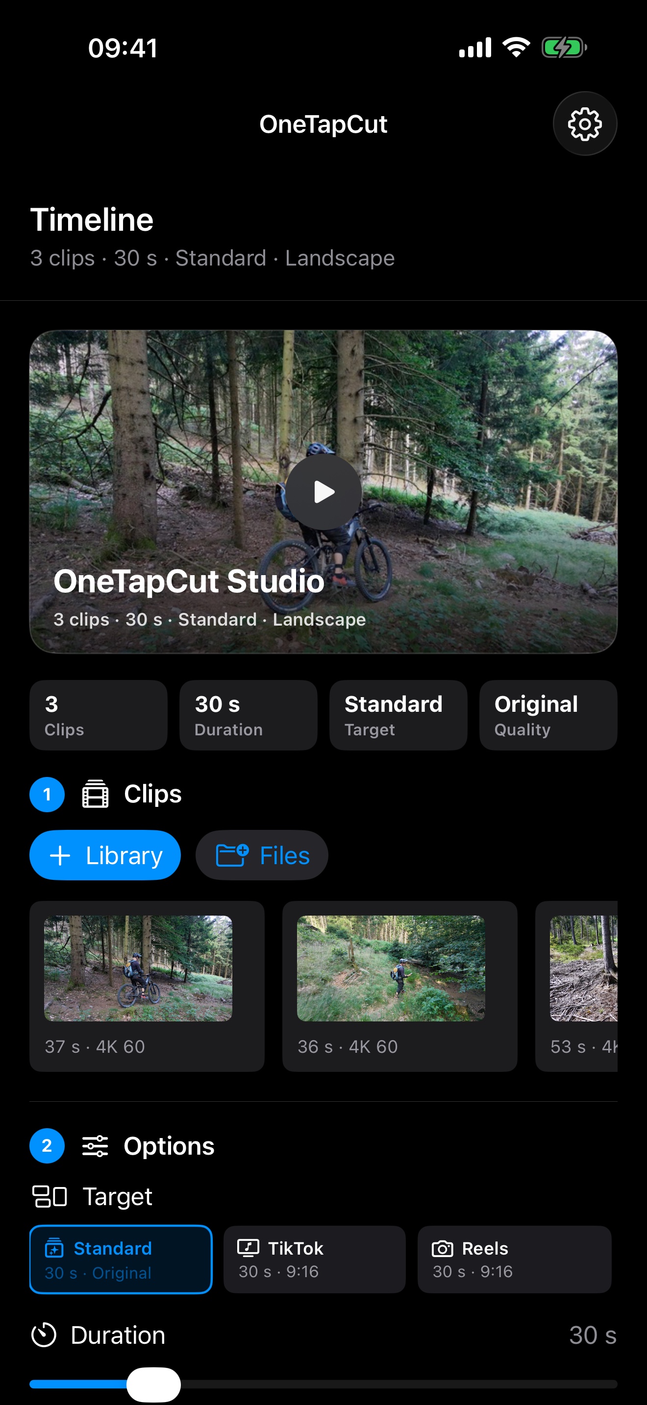 OneTapCut Studio screenshot